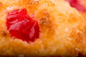 Tasty Pastry Tasty Treats: Extreme closeup on a flaky pastry