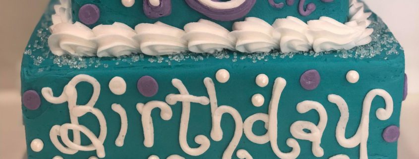 Turquoise Ombre Birthday Cake | Charlotte | Flickr