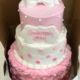 Three-tiered Pink Baby Shower Cake