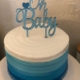 Ombre Texture Baby Shower Cake