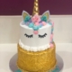 Two-tiered Unicorn Cake