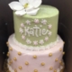 Two-tiered Magnolia and Pearls Cake