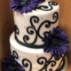 Two-tiered Floral Swirl Cake