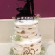 Two-tiered Rustic Wedding Cake