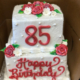 Two-tiered Square Birthday Cake