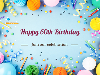 "Tasty Pastry's 60th Birthday: Join Our Celebration!"